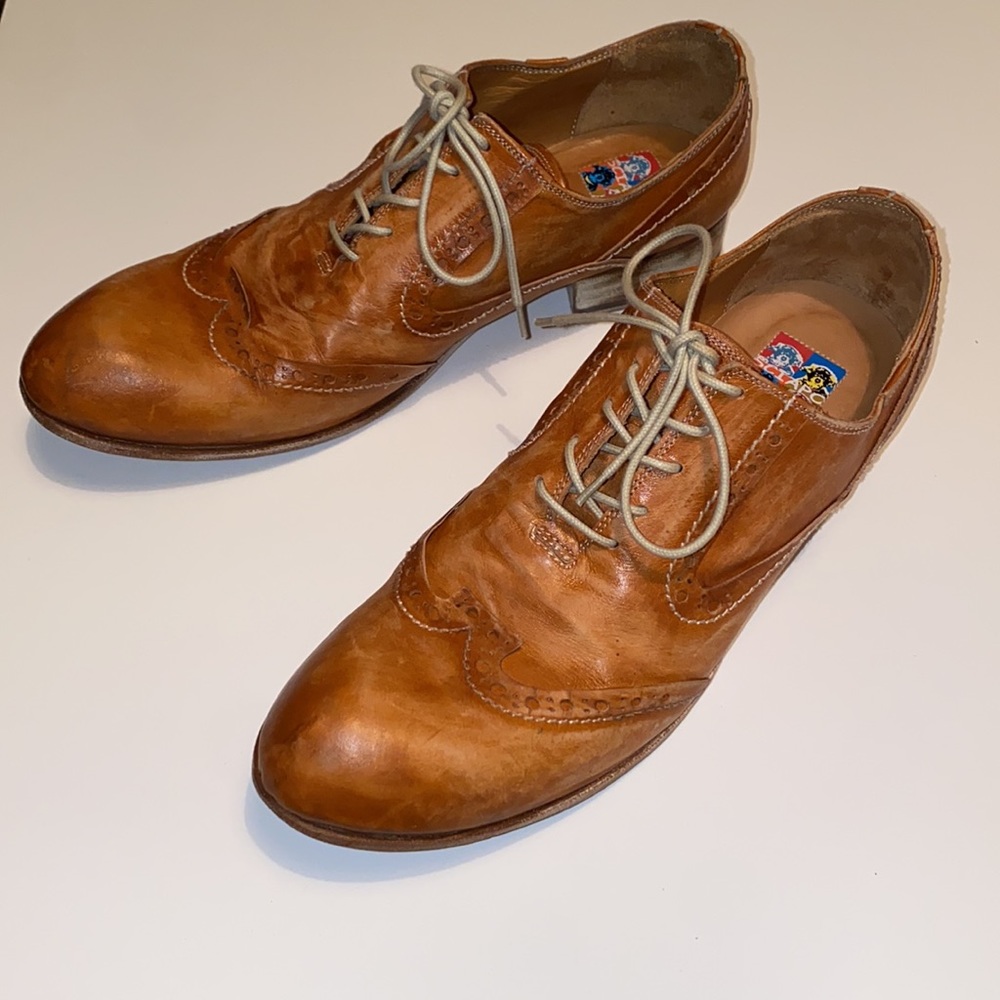 Sciapo Oxford Brown “Natural” Leather Hand Made In Italy - Size 9